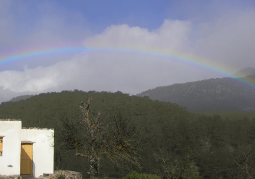 Wandern auf Kreta: Agios Ioannis - mit Regenbogen
