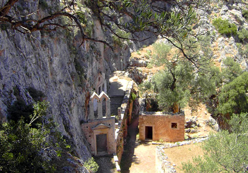 Wandern auf Kreta: Aptera - ein Kloster aus dem 12. Jahrhundert